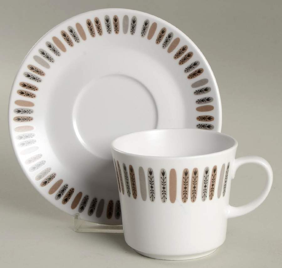 Arunta Flat Cup & Saucer Set by Noritake-1