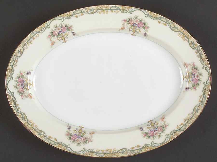 Arvana 11" Oval Serving Platter by Noritake-1