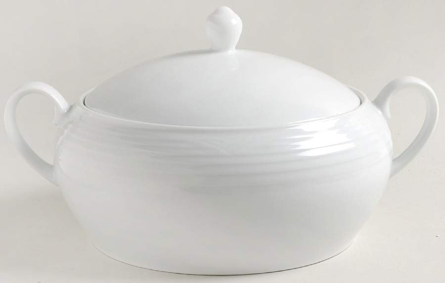 Arctic White Round Covered Vegetable by Noritake-1