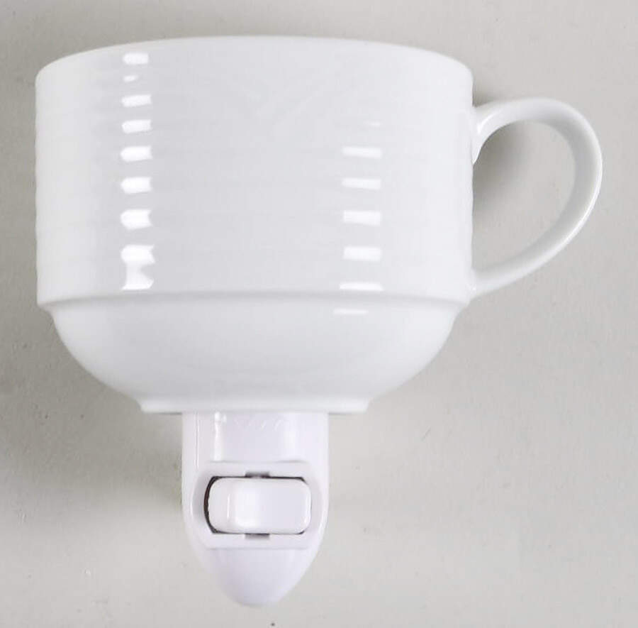 Arctic White 1 5/8" + cup (H) Night Light/Cup HC by Noritake-1