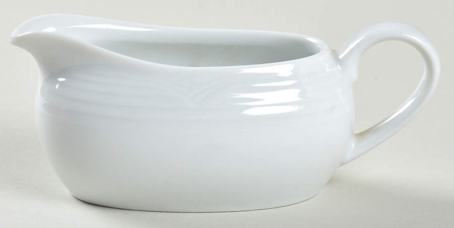 Arctic White Individual Gravy Boat by Noritake-1