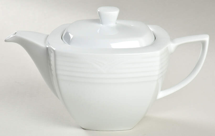 Arctic White Small Teapot & Lid by Noritake-1