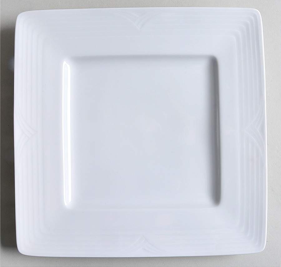 Arctic White Square Dinner Plate by Noritake-1