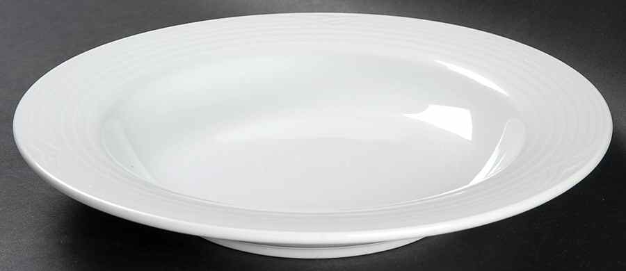 Arctic White Rim Soup Bowl by Noritake-1