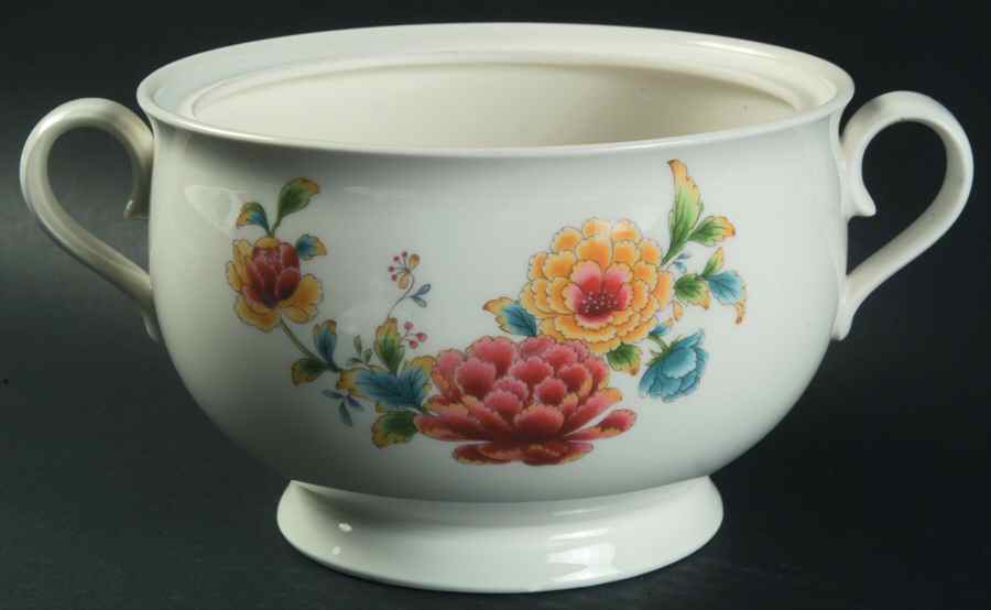 Asian Bouquet 2 Qt Round Covered Casserole No Lid by Noritake-1