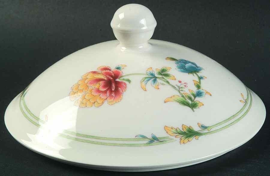 Asian Bouquet Lid for 2 Qt Round Covered Casserole by Noritake-1