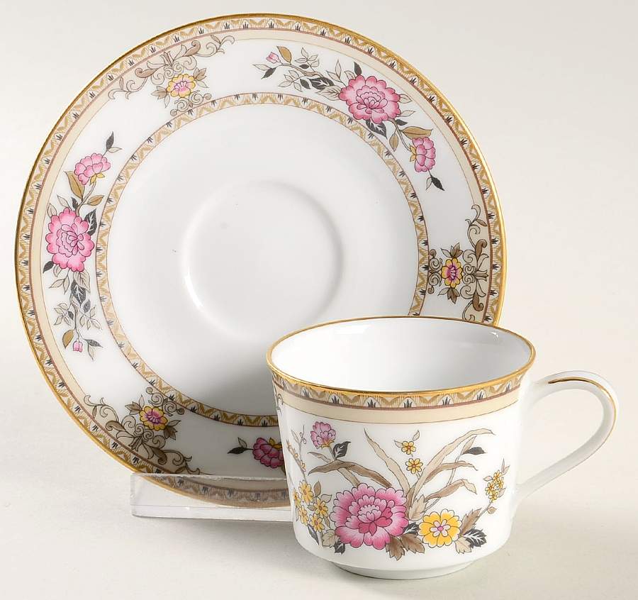Asian Dream Flat Demitasse Cup & Saucer Set by Noritake-1