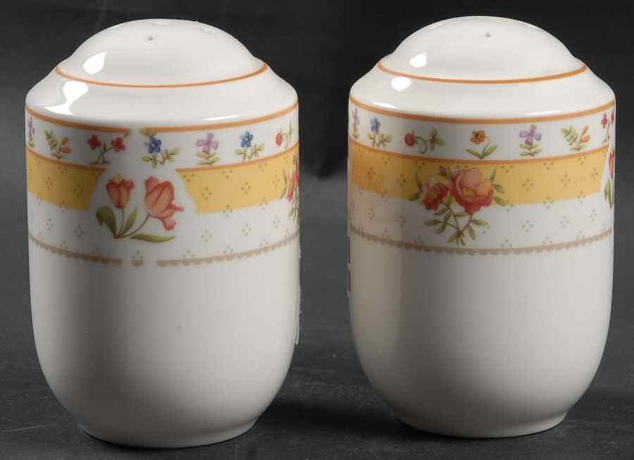 Aspen Flowers Salt & Pepper Set by Noritake-1