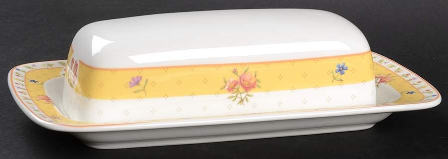 Aspen Flowers 1/4 Lb Covered Butter by Noritake-1