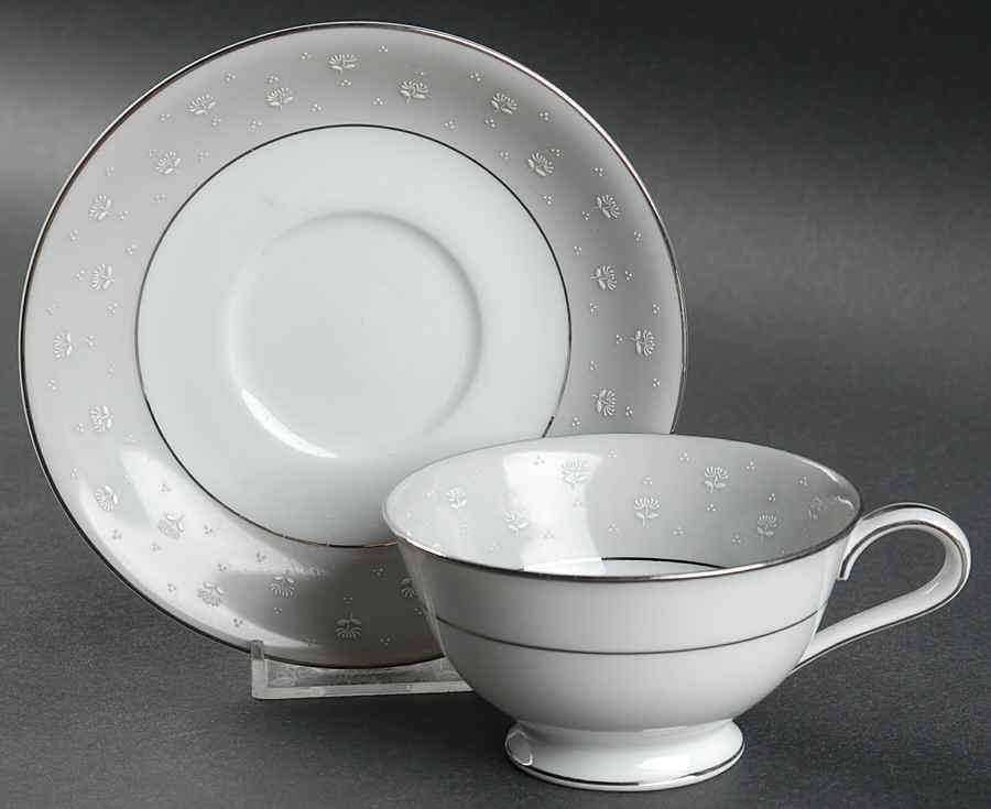 Ashley Footed Cup & Saucer Set by Noritake-1