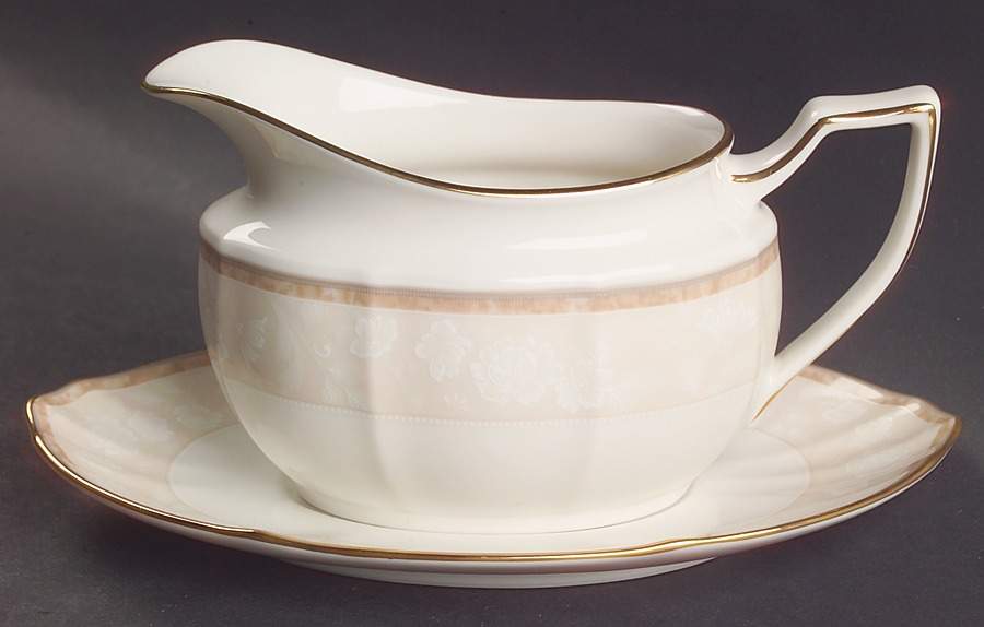 Ashland Gravy Boat & Underplate by Noritake-1