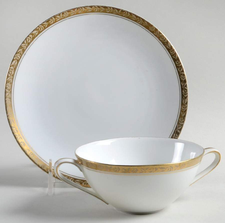 Ashleigh Flat Cream Soup Bowl & Saucer Set by Noritake-1