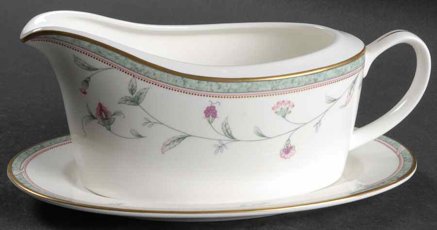 Ashville Gravy Boat & Underplate by Noritake-1