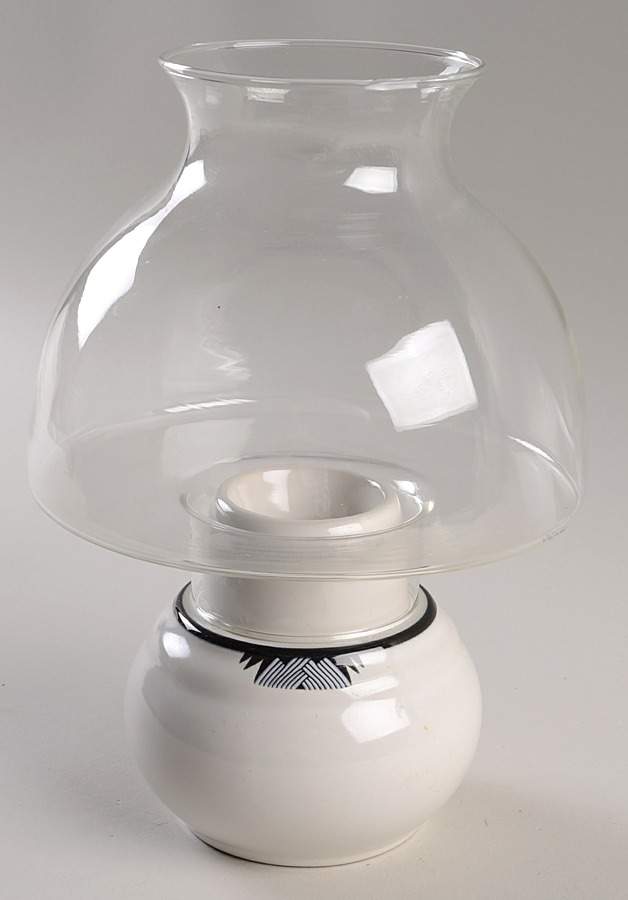 Aspen Nights Hurricane Lamp & Globe by Noritake-1