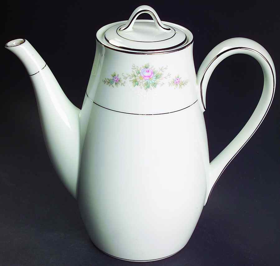 Astor Rose Coffee Pot & Lid by Noritake-1