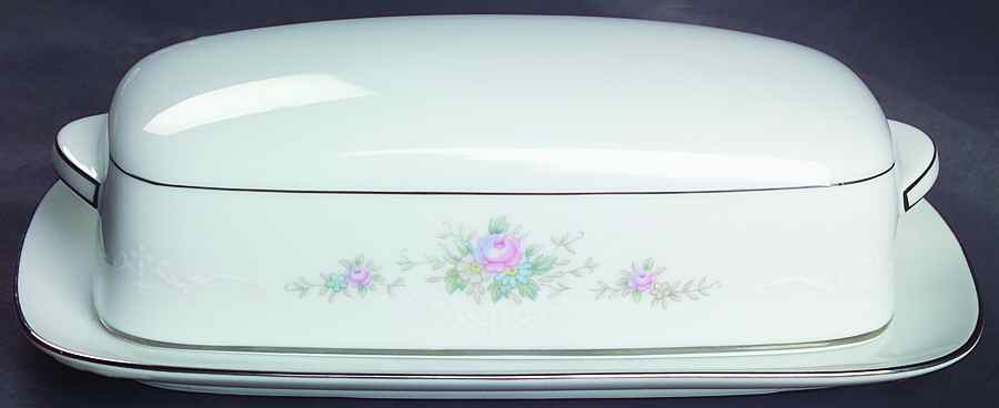 Astor Rose 1/4 Lb Covered Butter by Noritake-1