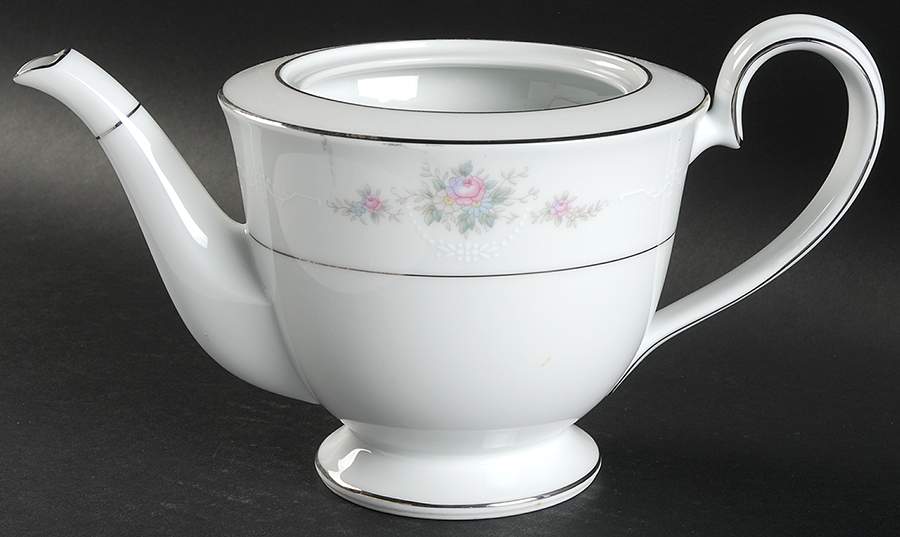Astor Rose Small Teapot No Lid by Noritake-1