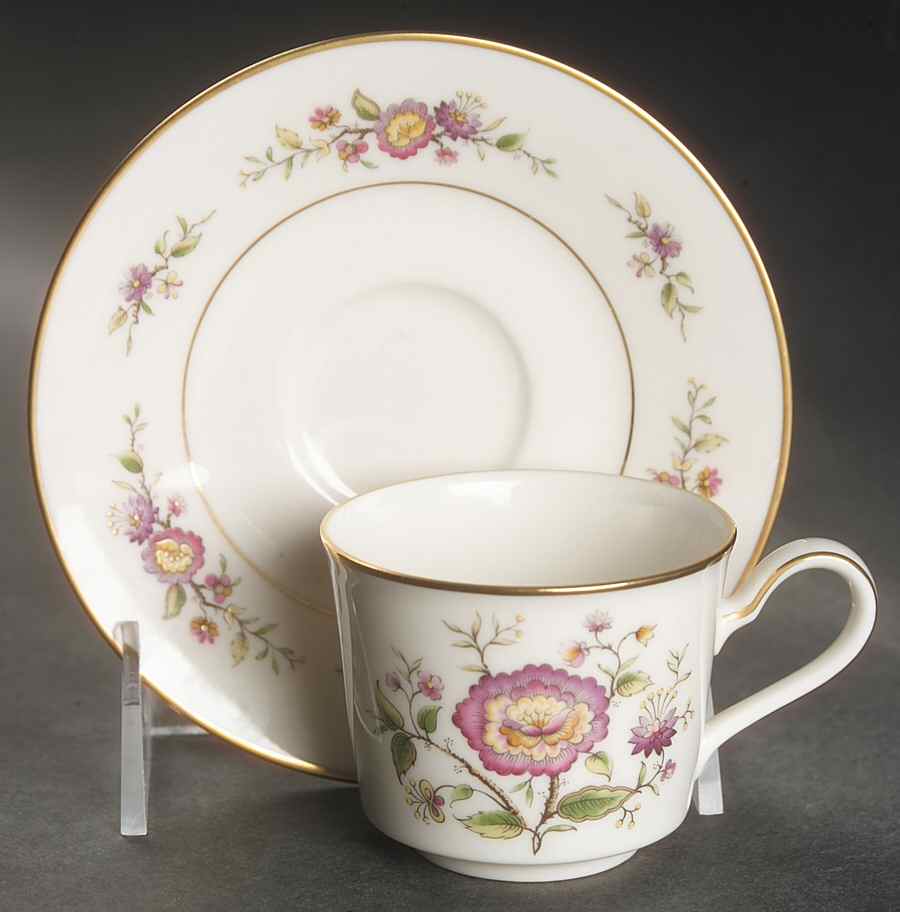 Asian Song Flat Demitasse Cup & Saucer Set by Noritake-1