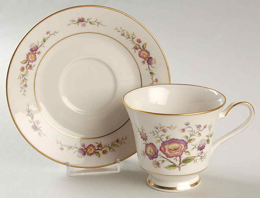 Asian Song Footed Cup & Saucer Set by Noritake-1