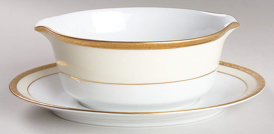Astoria Gravy Boat with Attached Underplate by Noritake-1