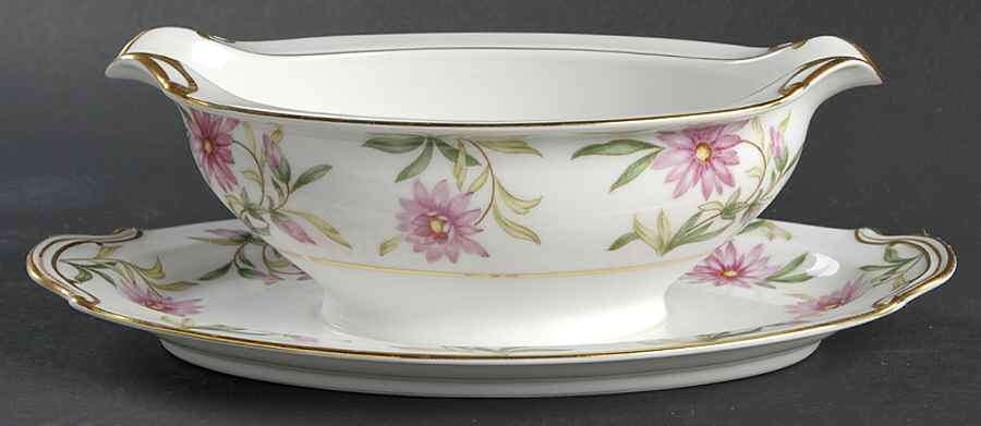 Astoria Gravy Boat with Attached Underplate by Noritake-1