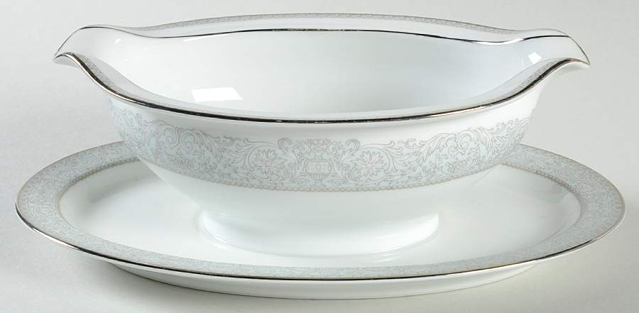 Astor Gravy Boat with Attached Underplate by Noritake-1