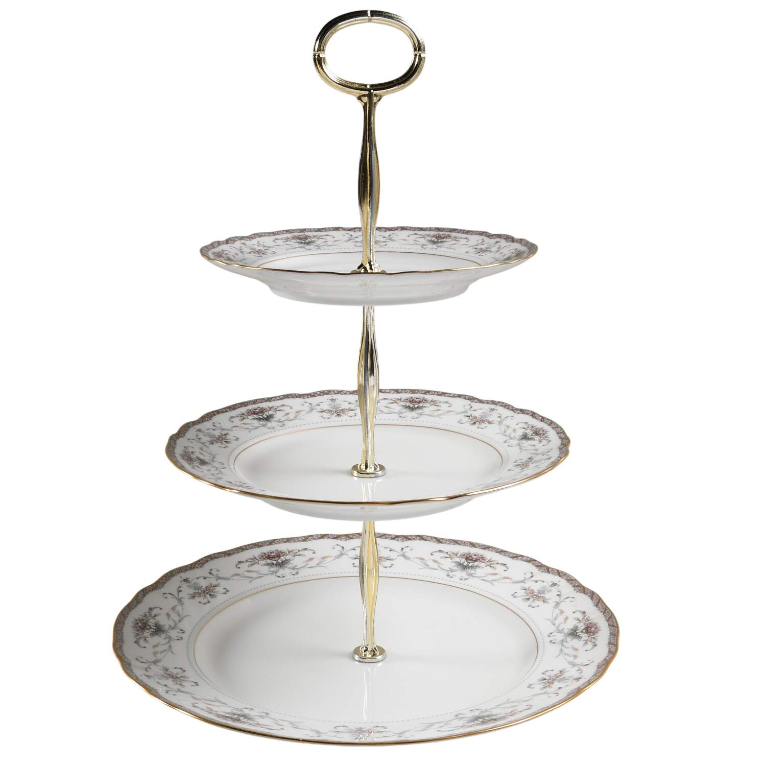Astorbrook 13 7/8"-14 1/4" 3-Tiered Serving Tray(DP,SP,BB) HC by Noritake-1