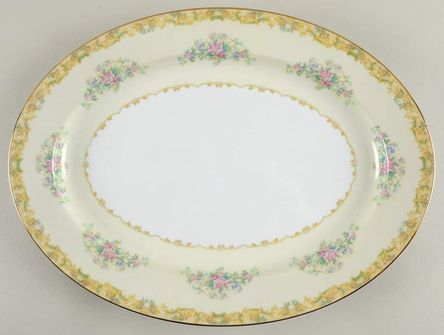 Atesia 16" Oval Serving Platter by Noritake-1