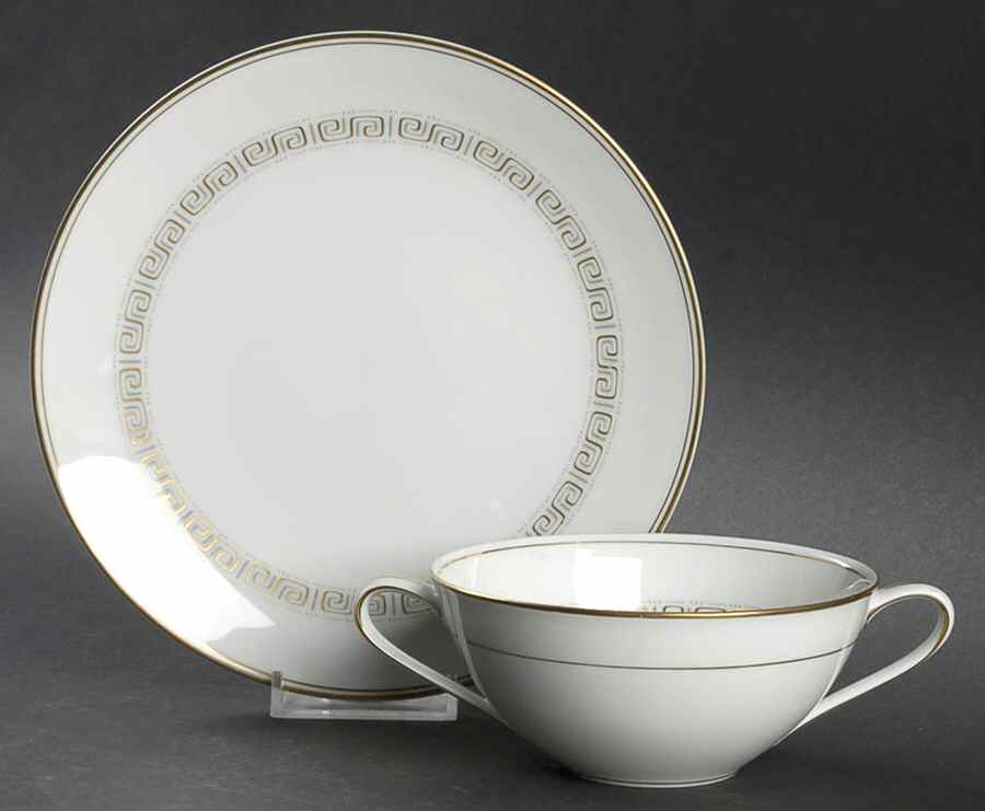 Athena Flat Cream Soup Bowl & Saucer Set by Noritake-1