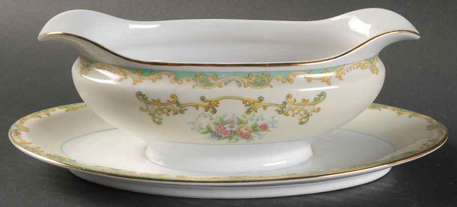 Athena Gravy Boat with Attached Underplate by Noritake-1