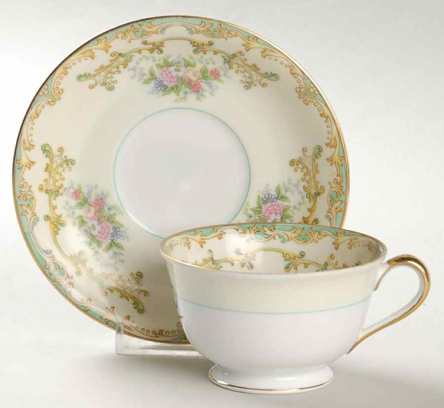 Athena Footed Cup & Saucer Set by Noritake-1