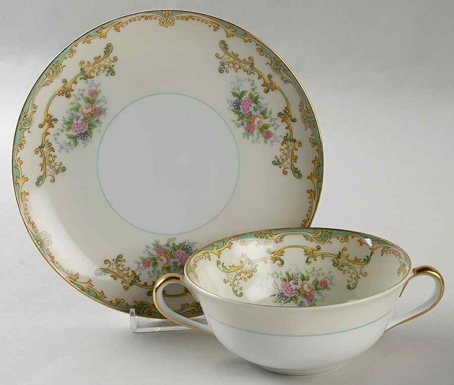 Athena Flat Cream Soup Bowl & Saucer Set by Noritake-1