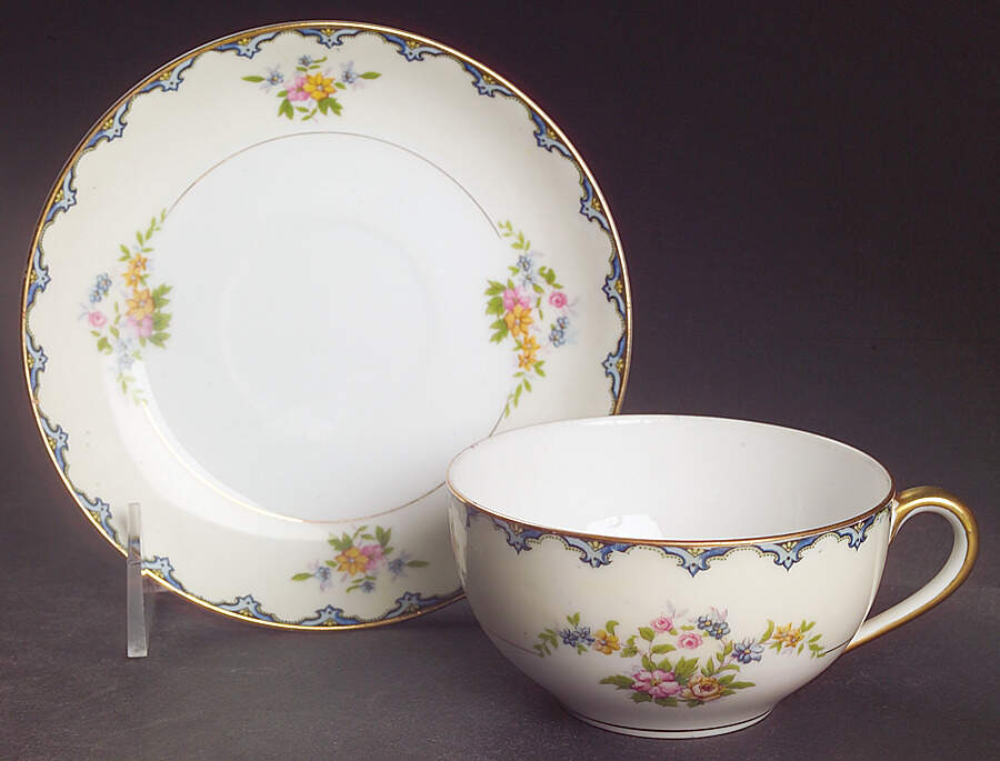Athlone Flat Cup & Saucer Set by Noritake-1