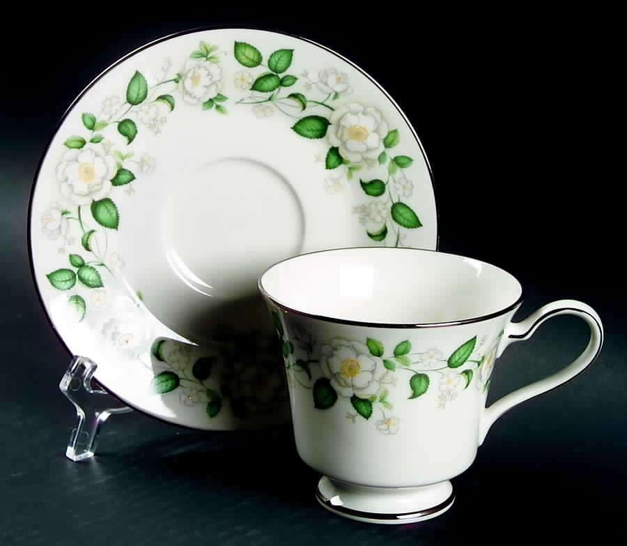 Atlanta Footed Cup & Saucer Set by Noritake-1