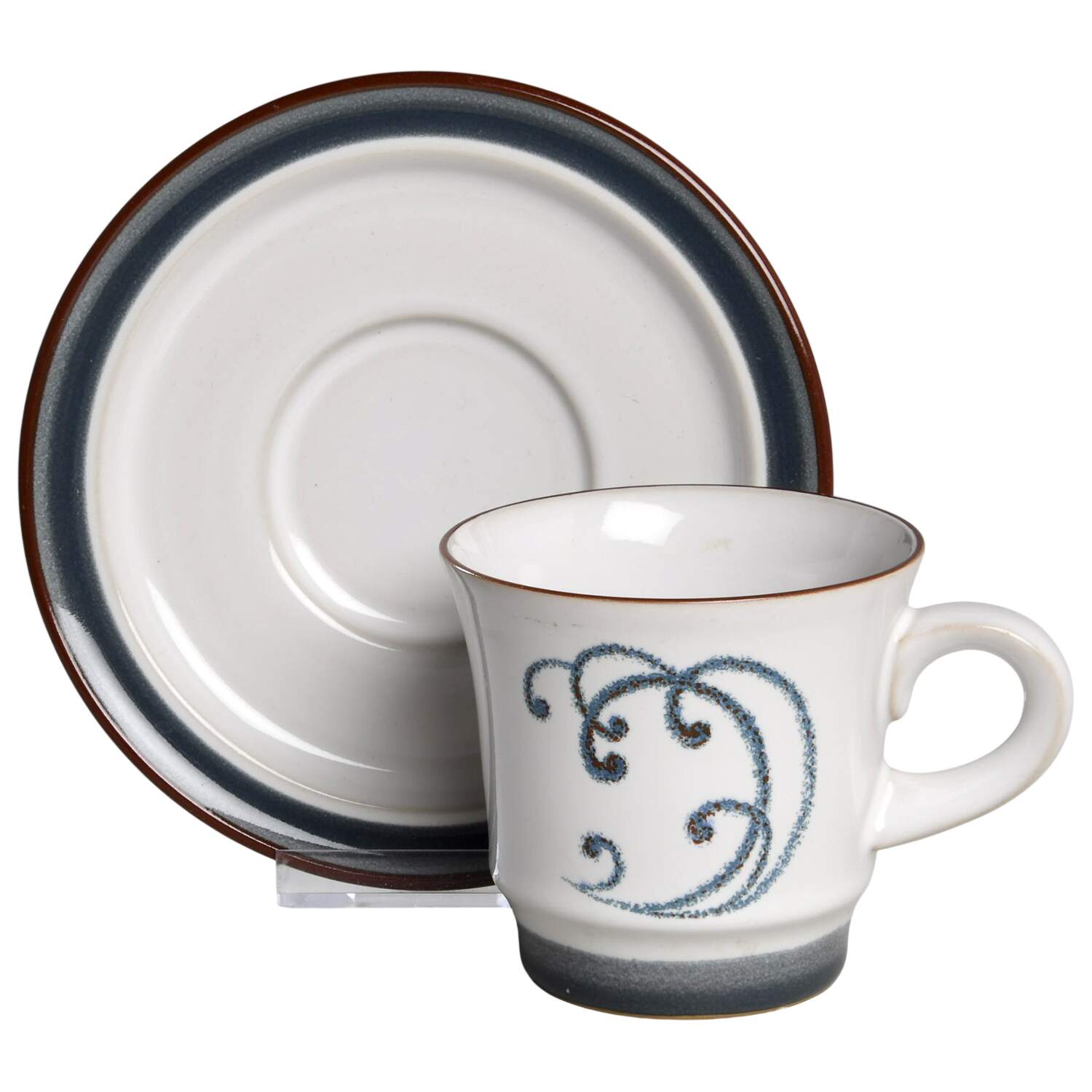 Atlantic Flat Cup & Saucer Set by Noritake-1