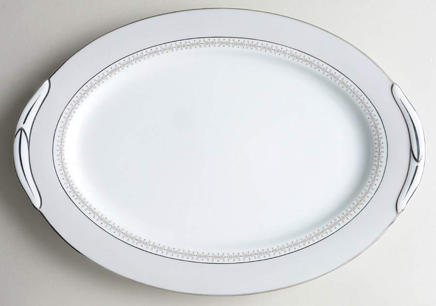 Atwood 16" Oval Serving Platter by Noritake-1