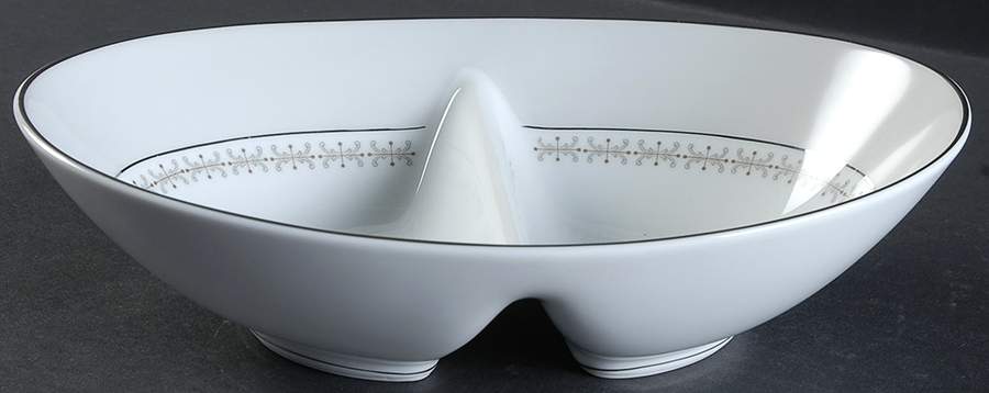 Atwood 10" Oval Divided Vegetable Bowl by Noritake-1