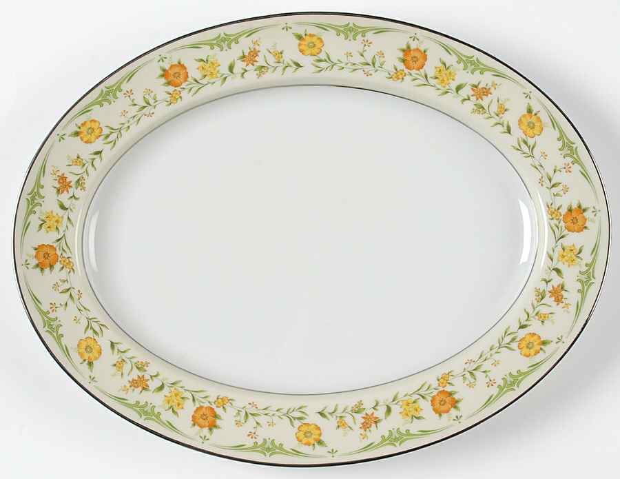 Atwood 13" Oval Serving Platter by Noritake-1