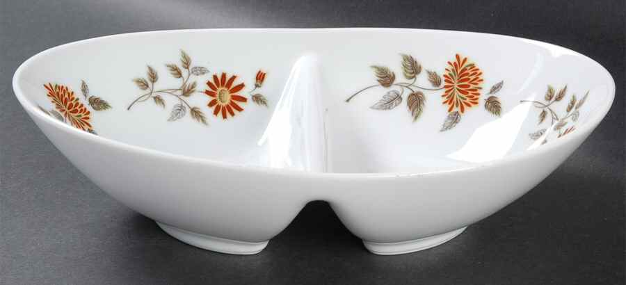 Auburn 10" Oval Divided Vegetable Bowl by Noritake-1
