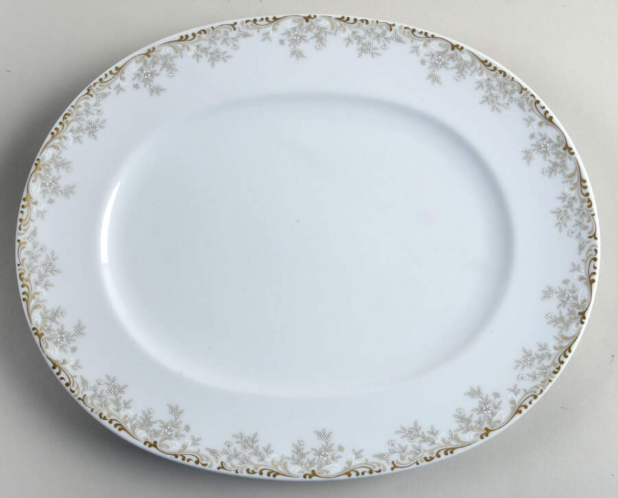 Aubusson 13" Oval Serving Platter by Noritake-1