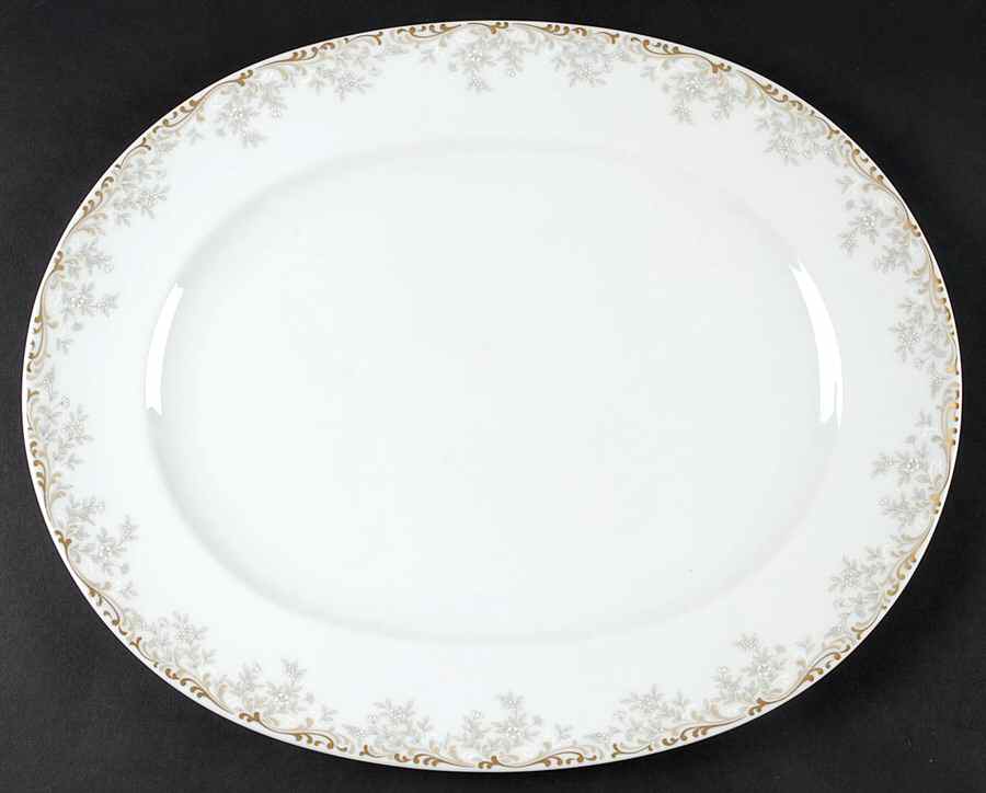 Aubusson 15" Oval Serving Platter by Noritake-1