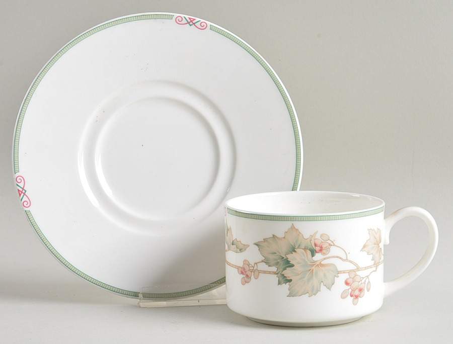 Autumn Estate Flat Cup & Saucer Set by Noritake-1