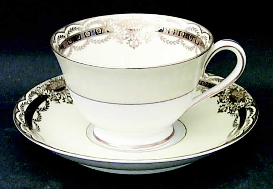 Augustan Footed Cup & Saucer Set by Noritake-1