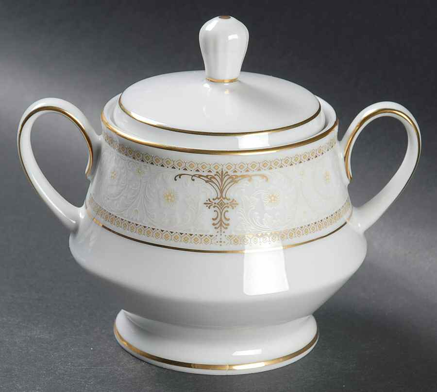 Aurelia Sugar Bowl & Lid by Noritake-1