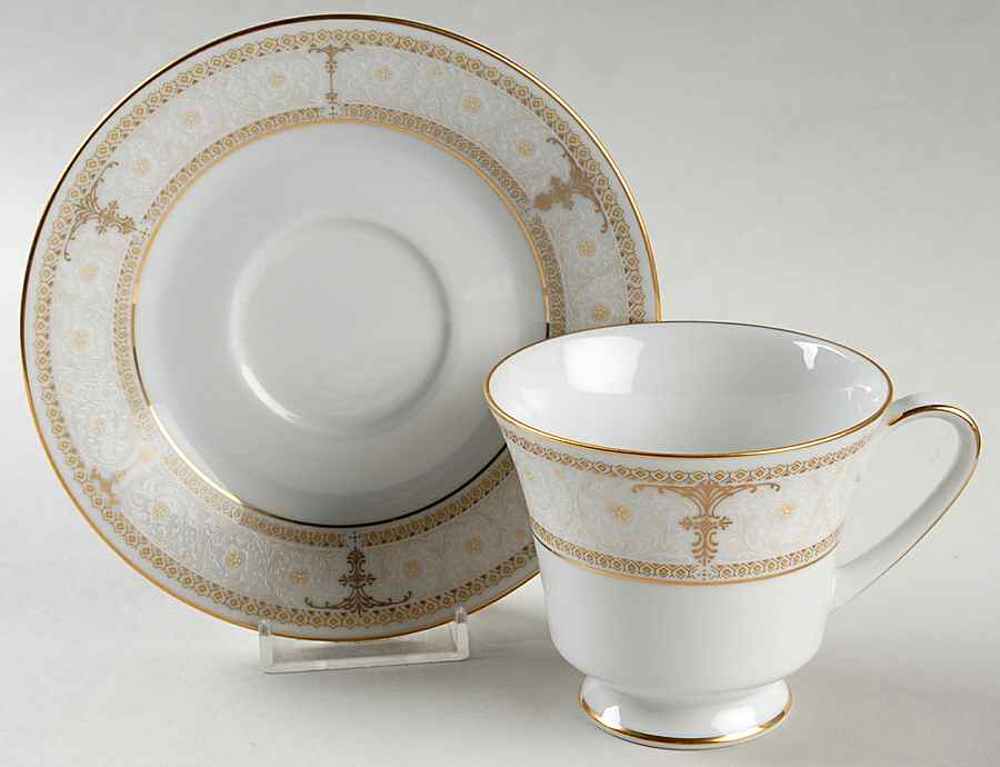 Aurelia Footed Cup & Saucer Set by Noritake-1