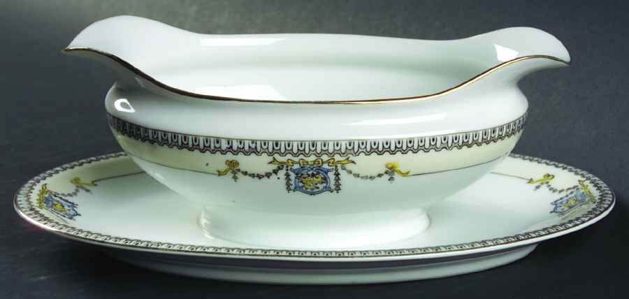 Austin Gravy Boat with Attached Underplate by Noritake-1