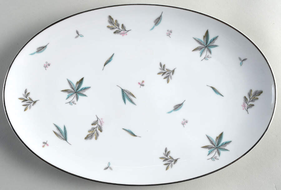 Automne 12" Oval Serving Platter by Noritake-1