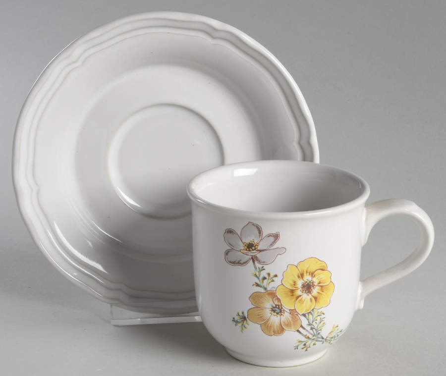 Autumnwind Flat Cup & Saucer Set by Noritake-1
