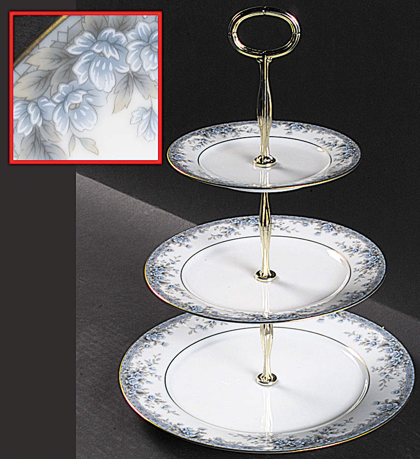 Avalon 13 7/8"-14 1/4" 3-Tiered Serving Tray(DP,SP,BB) HC by Noritake-1