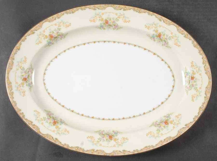 Avena 16" Oval Serving Platter by Noritake-1